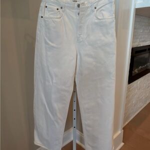 White Denim Baggy Jeans